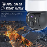 Wireless Solar Camera - 2Mp Hd Ip66 Waterproof - White - Top-Down View