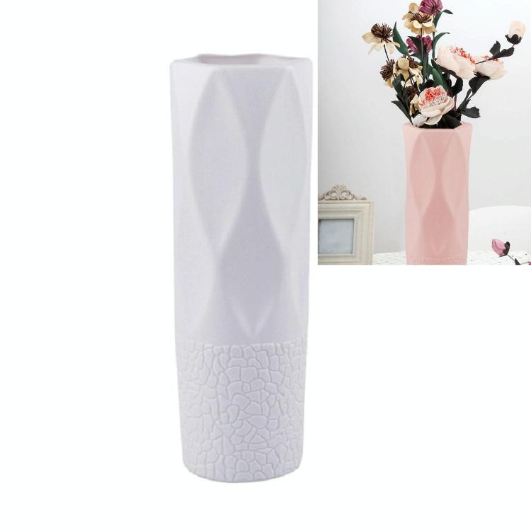 3-piece Plastic Vase Set for Dry and Wet Flower Arrangements and Floral Decor - Pink