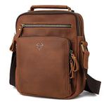 Leather Men Shoulder Bag Mh573 - Khaki