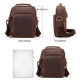 Leather Men Shoulder Bag Mh573 - Khaki