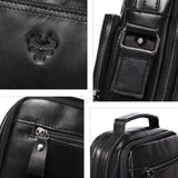 Leather Men Shoulder Bag Mh573 - Khaki
