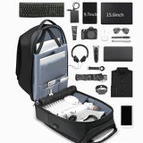 Business Backpack - Waterproof Compact Design - Rear View