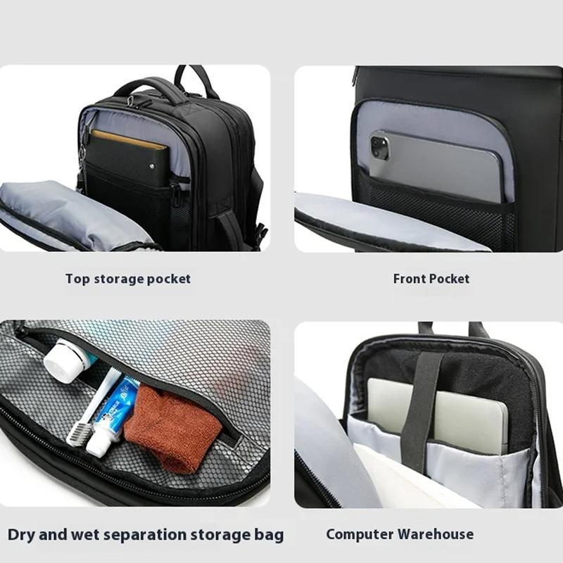 Large Capacity Business Backpack For Men - Black