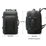 Large Capacity Business Backpack For Men - Black - Low Angle