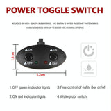5.5 Inch Elliptical Hybrid X - Shaped Car Work Light - Side View