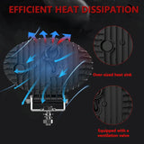 5.5 Inch Elliptical Hybrid X - Shaped Car Work Light - Rear View