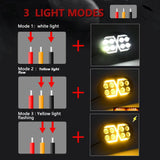 5.5 Inch Elliptical Hybrid X - Shaped Car Work Light - Close-Up Angle