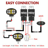 5.5 Inch Elliptical Hybrid X - Shaped Car Work Light - Low Angle