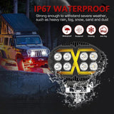 5.5 Inch Elliptical Hybrid X - Shaped Car Work Light - Extra Image