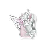 925 Sterling Silver Platinum Butterfly Silicone Diy Beads
