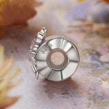 925 Sterling Silver Platinum Butterfly Silicone Diy Beads - Top-Down View