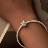 925 Sterling Silver Platinum Butterfly Silicone Diy Beads - Close-Up Angle