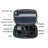 Durable Accessory Bag for Dji Action 2 Camera - Close-Up Angle