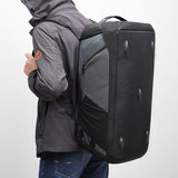 Separate Wet / Dry Large Gym Bag - Blue - 45-Degree Angle