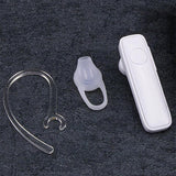 Wireless Bluetooth Earphone - M165 Car Ear Hanging Type - Black - Rear View