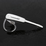 Handsfree Bluetooth Earphone with Mic for Iphone - Black / Silver - Top-Down View