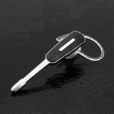 Handsfree Bluetooth Earphone with Mic for Iphone - Black / Silver - Rear View