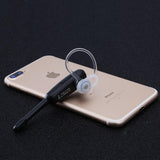 Handsfree Bluetooth Earphone with Mic for Iphone - Black / Silver - Close-Up Angle