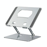 Upgrade your Workspace with Lenovo Thinkplus Laptop Holder - Silver - Front View