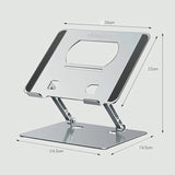 Upgrade your Workspace with Lenovo Thinkplus Laptop Holder - Silver - Side View