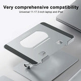 Upgrade your Workspace with Lenovo Thinkplus Laptop Holder - Silver - Top-Down View