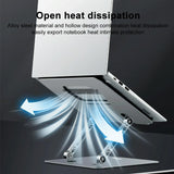 Upgrade your Workspace with Lenovo Thinkplus Laptop Holder - Silver - Rear View