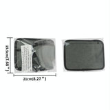 Portable Luggage Bag with Cup Holder - Gray - Top-Down View
