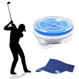 Magnetic Golf Cap Clip with Ball Marker - Mk011 - Red - Low Angle