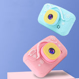Mini Children Camera with 2.0 Hd Screen - V8 Digital Toy Camera - Pink - Side View
