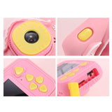 Mini Children Camera with 2.0 Hd Screen - V8 Digital Toy Camera - Pink - Low Angle
