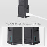 Desktop Charging Base for Dji Pocket 2 with Type-c Port and 1 / 4 Adapter - Rear View