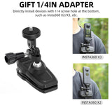 360 Degree Swivel Backpack Clip for Magnetic Action Camera Mount - Close-Up Angle