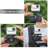 360 Degree Swivel Backpack Clip for Magnetic Action Camera Mount - Extra Image