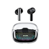 Black Tws Gaming Bluetooth Earbuds - T52 - Front View