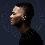 Black Tws Gaming Bluetooth Earbuds - T52 - Close-Up Angle
