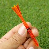 30 Adjustable Golf Tees with 83mm Height Limit - Set of 30 - White - Extra Image