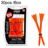 30 Adjustable Golf Tees with 83mm Height Limit - Set of 30 - White - Extra Image