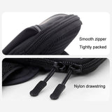 Waterproof Running Arm Bag For Mobile Phones Pouch For Outdoor Activities - Black - Rear View