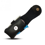 Leather Golf Ball Waist Pouch - Portable Tee Bag for Sports - Black - Extra Image