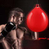 Household Hanging Water Ball For Boxing And Venting - Red - Front View