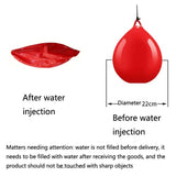 Household Hanging Water Ball For Boxing And Venting - Red - Side View