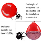 Household Hanging Water Ball For Boxing And Venting - Red - Top-Down View