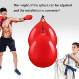 Household Hanging Water Ball For Boxing And Venting - Red - Close-Up Angle