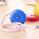 4-pack Mini Retractable Tape Measure - 1.5m Plastic Cute Automatic (random Color Delivery) - Front View