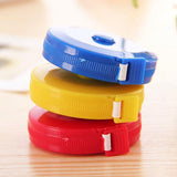4-pack Mini Retractable Tape Measure - 1.5m Plastic Cute Automatic (random Color Delivery) - Top-Down View