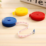 4-pack Mini Retractable Tape Measure - 1.5m Plastic Cute Automatic (random Color Delivery) - Low Angle
