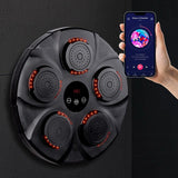 Wall Hanging Bluetooth Music Boxing Trainer - Red / Black - Side View