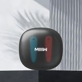 Wireless Noise-cancelling Bluetooth Earbuds - Music Cube - Red Blue - Side View