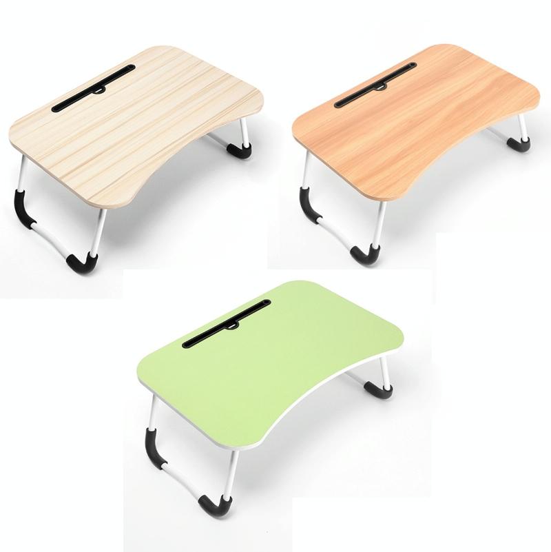 Portable Folding Desk with Fan & Lamp - Compact Design - Cool Black