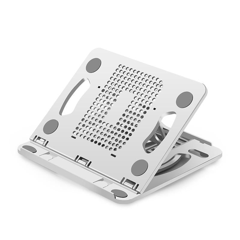 Adjustable Laptop Cooling Stand - Foldable Design - Black